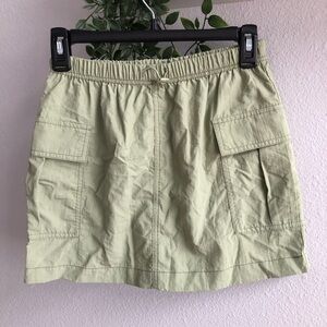Art Class Girl’s Olive Green Cargo Skirt with Pockets Elastic Waist size 10/12
